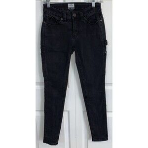 Ridgecut Toughwear skinny Jeans Womens 4 Black Grunge Goth Utility Work Stretch